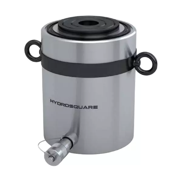 Hydro Square HCHS Series 50000 Kg (50 Ton) Center Hole Hydraulic Jack 150 mm Stroke, HCHS-50/150