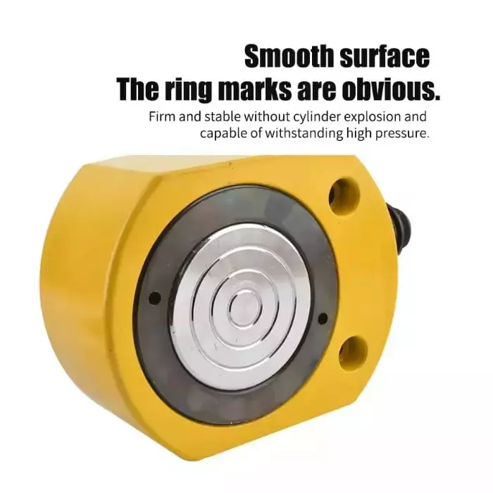 Hartley  Hydraulic Cylinder Jack with Hand Pump Kit 30 Ton (30000 Kg) Load Capacity Alloy Steel  Yellow, FPY-30+700