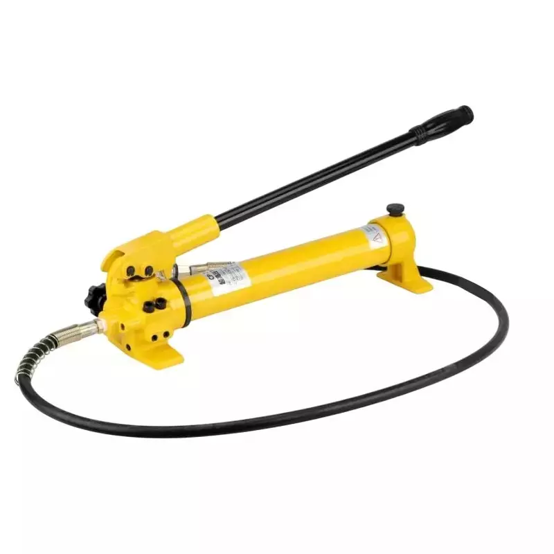 Hartley  Hydraulic Cylinder Jack with Hand Pump Kit 30 Ton (30000 Kg) Load Capacity Alloy Steel  Yellow, FPY-30+700