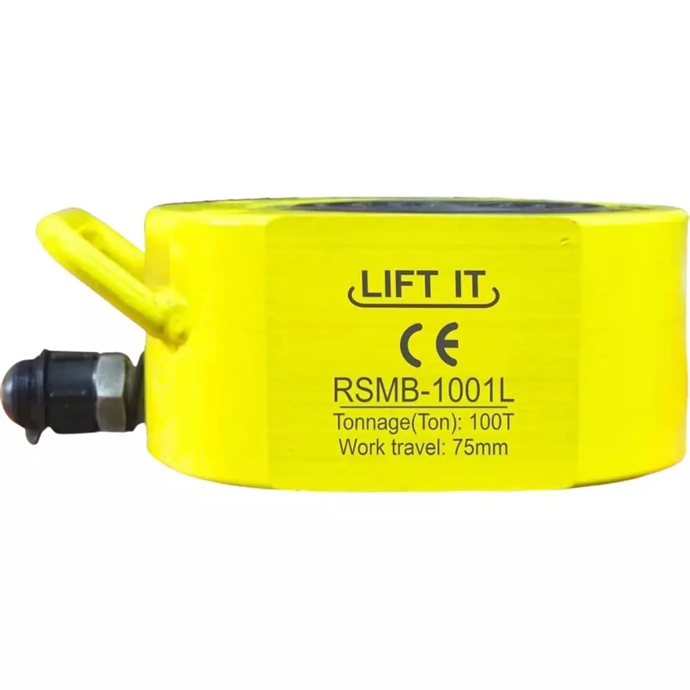 Liftit Hydraulic Multi Stage Jack with JCP 700B Pump 100 Ton Lifting 75 mm Stroke Length 185x160 mm Outside Dia., RSMB 100 1L