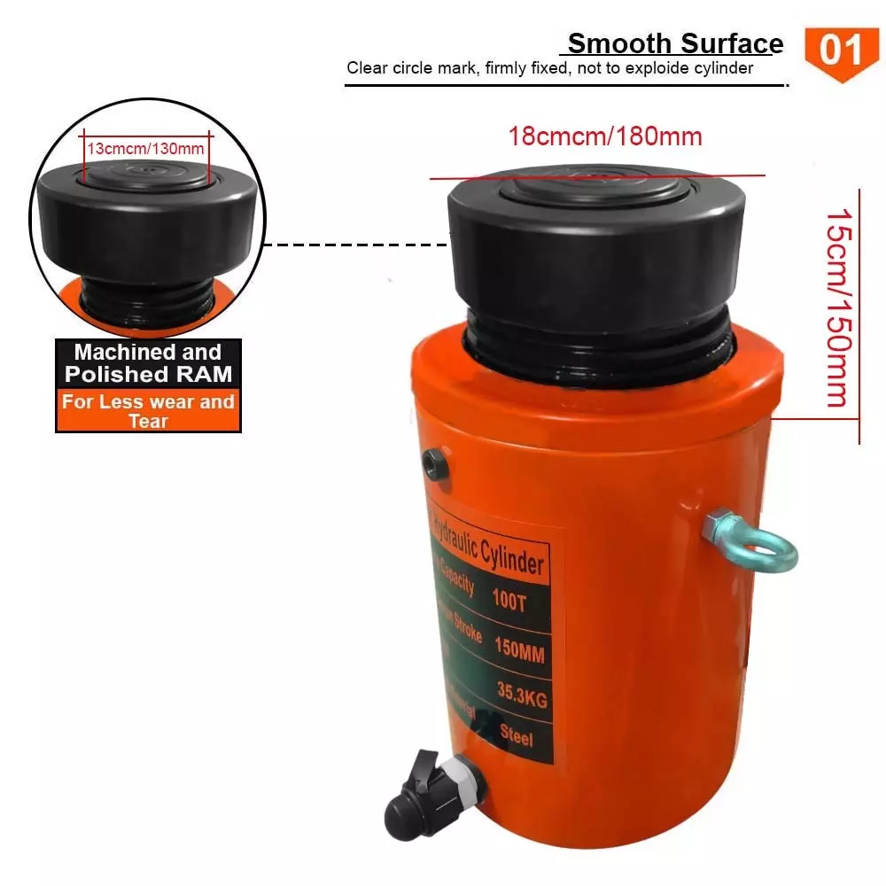 voltz-hydraulic-lifting-jack-with-cp-700a-hydraulic-pump-single-acting-100-ton-lifting-capacity-and-150-mm-stroke-vz-sn-100150