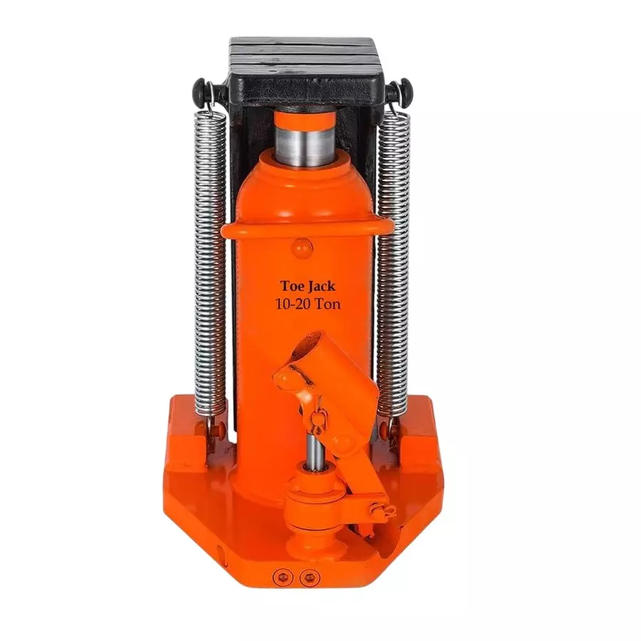 Hartley Toe Jack Toe: 10 Tons, Head/Top: 20 Tons Capacity 158 mm Max Lift Height Heavy-Duty Welded Steel Construction, TOJ-20