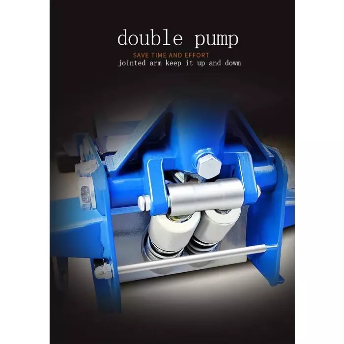 DRIGER Hydraulic Floor Trolley Jack with Double Piston 3.5 Ton Load Capacity 465 mm Maximum Lifting Height, DDPJ35