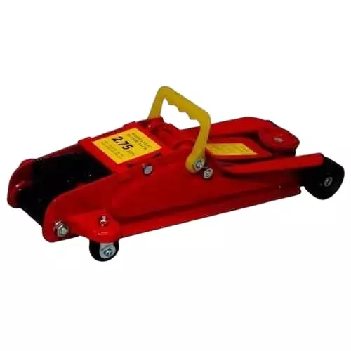 Imported Hydraulic Floor Trolley Jack with 350 mm Max Lifting Height and 2.75 Ton Capacity, HRTJ275