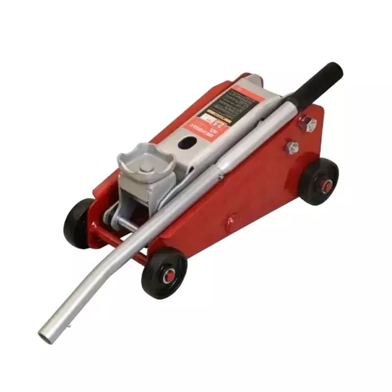 Imported 2.5 Ton Mini Hydraulic Floor Trolley Jack Mild Steel Body and 387 mm Maximum Max. Lifting Height, HRTJ250