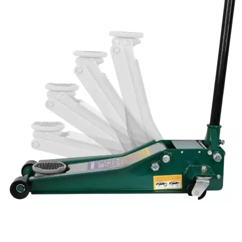 Imported 4 Ton Hydraulic Trolley Jack Mild Steel Body and 505 mm Lifting Height, HDP4