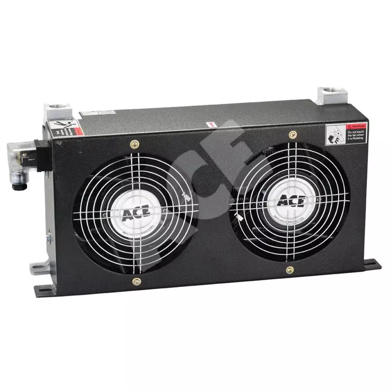 COOLACE Air Cooled Oil Cooler Single Phase 1 Pole 150 mm (6 inch) Size 1-20 LPM Flow 230 VAC, AW 0608L