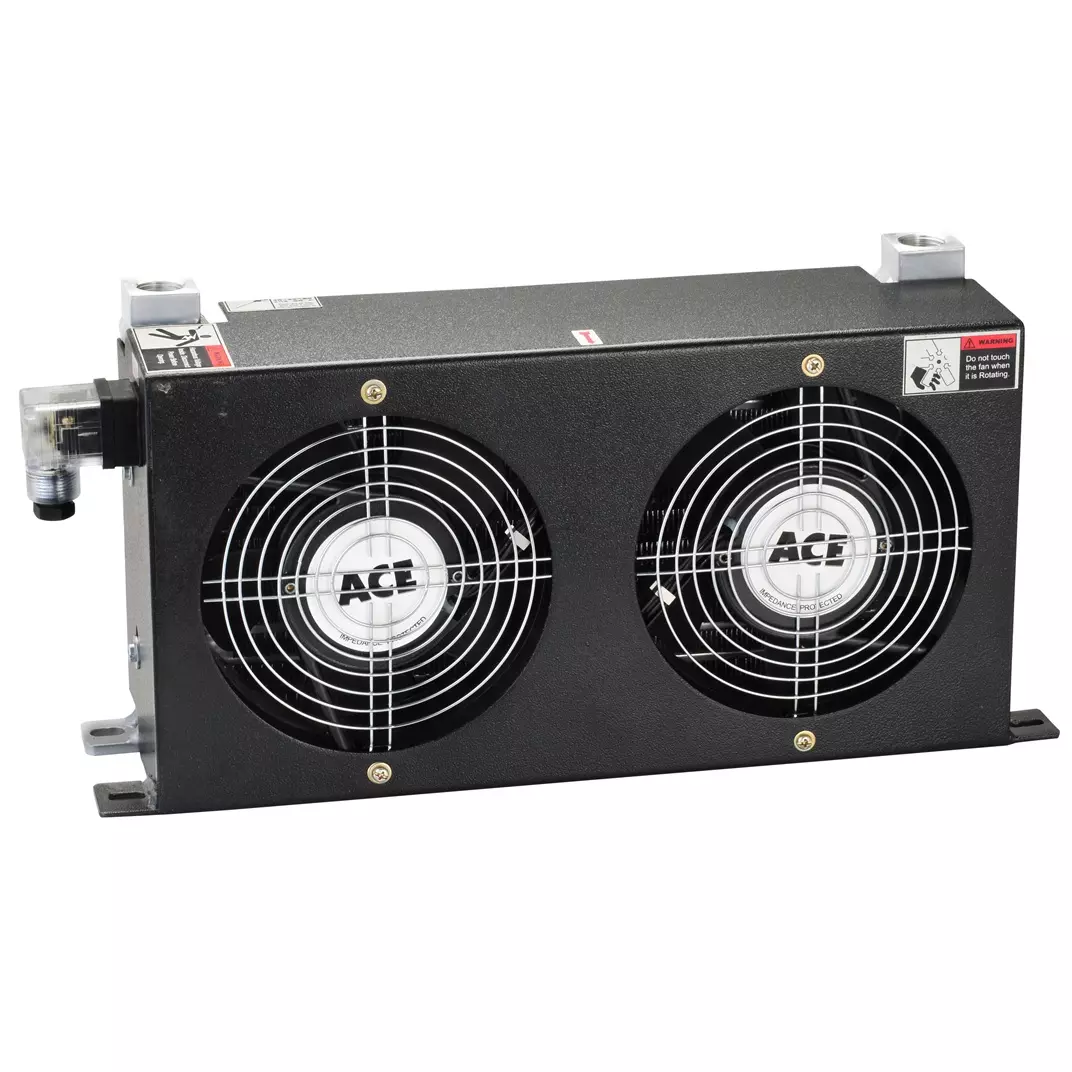 Coolace Air Cooled Oil Cooler 1-20 LPM Oil Flow Range 24 V DC Supply Voltage and 6 inch (150 mm) Fan Size, AW 0608L