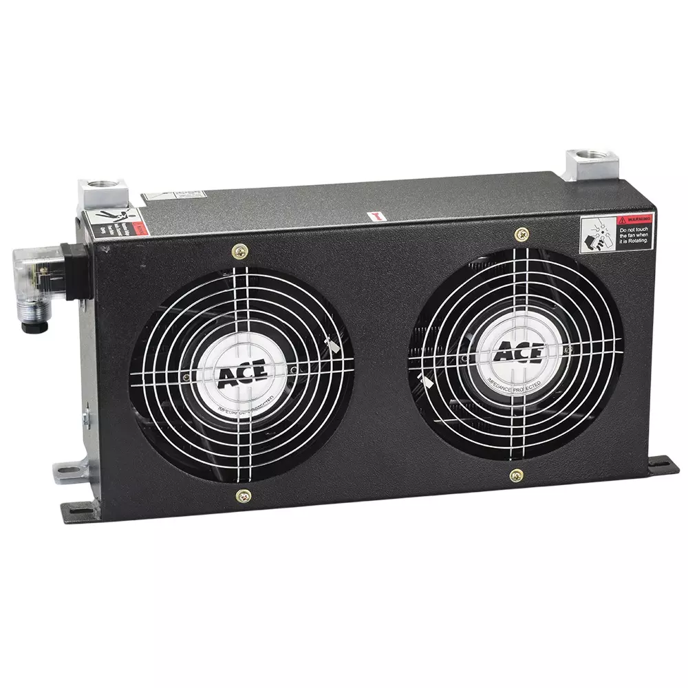 Coolace Air Cooled Oil Cooler 3-60 LPM Oil Flow Range 12 V DC Supply Voltage and 6 inch (150 mm) Fan Size, AH 0608L