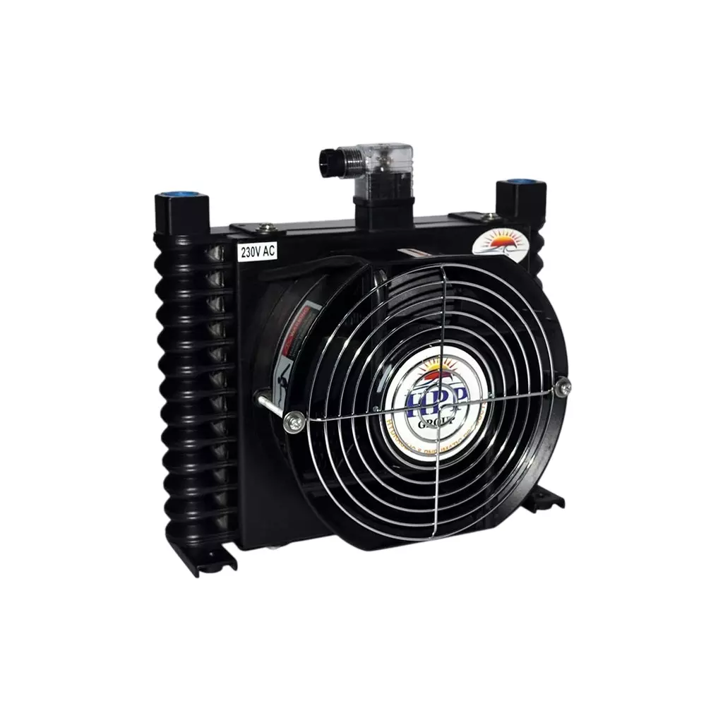 HPP Air Cooled Oil Cooler Aluminium 1-12 LPM 150 mm (6 inch) Fan Size, HPP-L-608