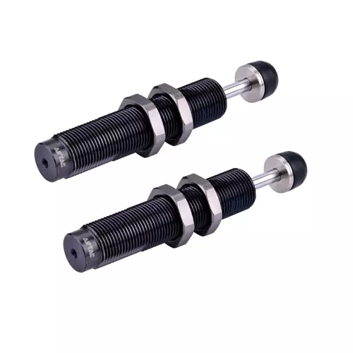 Airtac Absorber ACA Type Mounting Accessory Silver & Grey Color Metal Body for 20 mm Bore Diameter RMT Rodless Magnetic Cylinder (With Guide), ACA1006-A (Pack of 2)