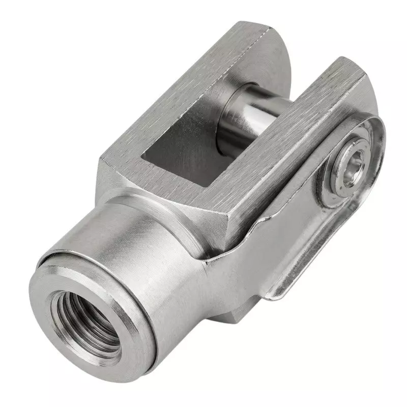 Airtac Y+PIN Type Mounting Accessory 25 mm Bore Diameter Metal Body Silver Color for MFC Mini Cylinder