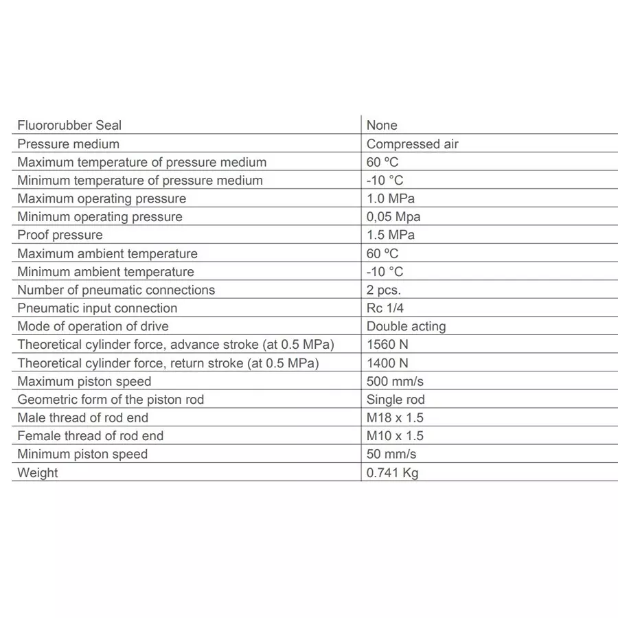 SMC Rc/M 63 mm Bore Size 25 mm Stroke Compact Cylinder, CDQ2B63-25DZ