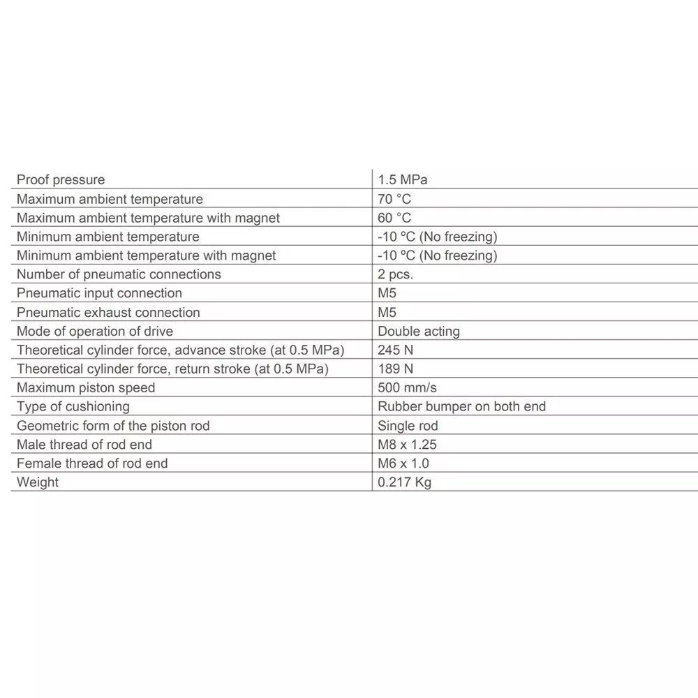 SMC 25 mm Bore Size 25 mm Stroke Auto Switching Compact ISO Cylinder, CD55B25-25M