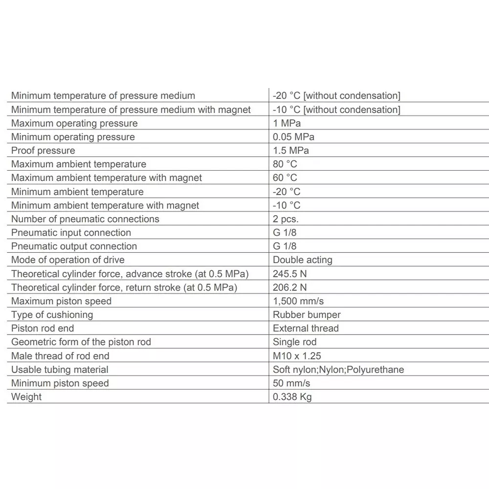 SMC 25 mm Bore 40 mm Stroke Auto Switching Round ISO Cylinder, CD85N25-40-B