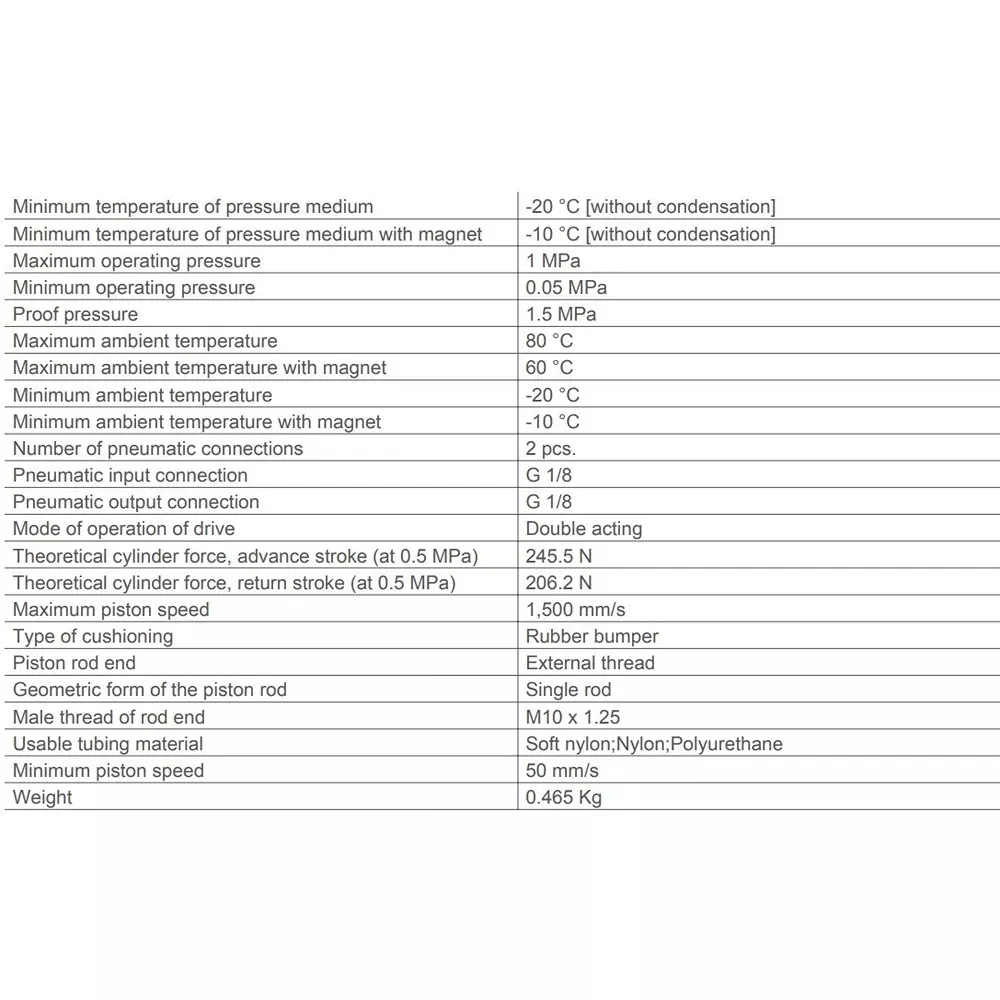 SMC 25 mm Bore 200 mm Stroke Auto Switching Round ISO Cylinder, CD85N25-200-B