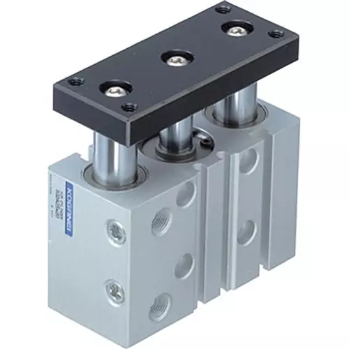 KOGANEI 10 mm Stroke Jig Cylinder with Guide Double Acting 25 mm Cylinder Diameter, SGDAQ25X10-ZE155B1