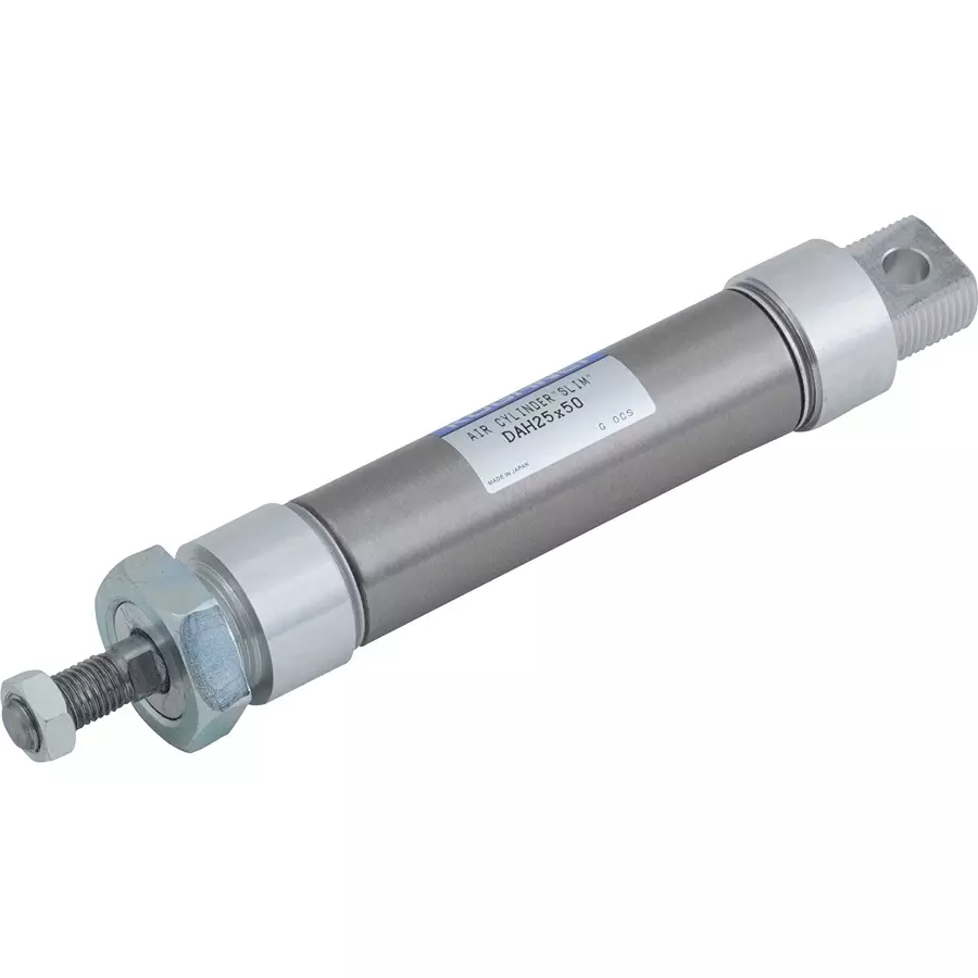 KOGANEI 250 mm Stroke Slim Cylinder Low Hydraulic Double Acting 25 mm Diameter, DAH25X250-A