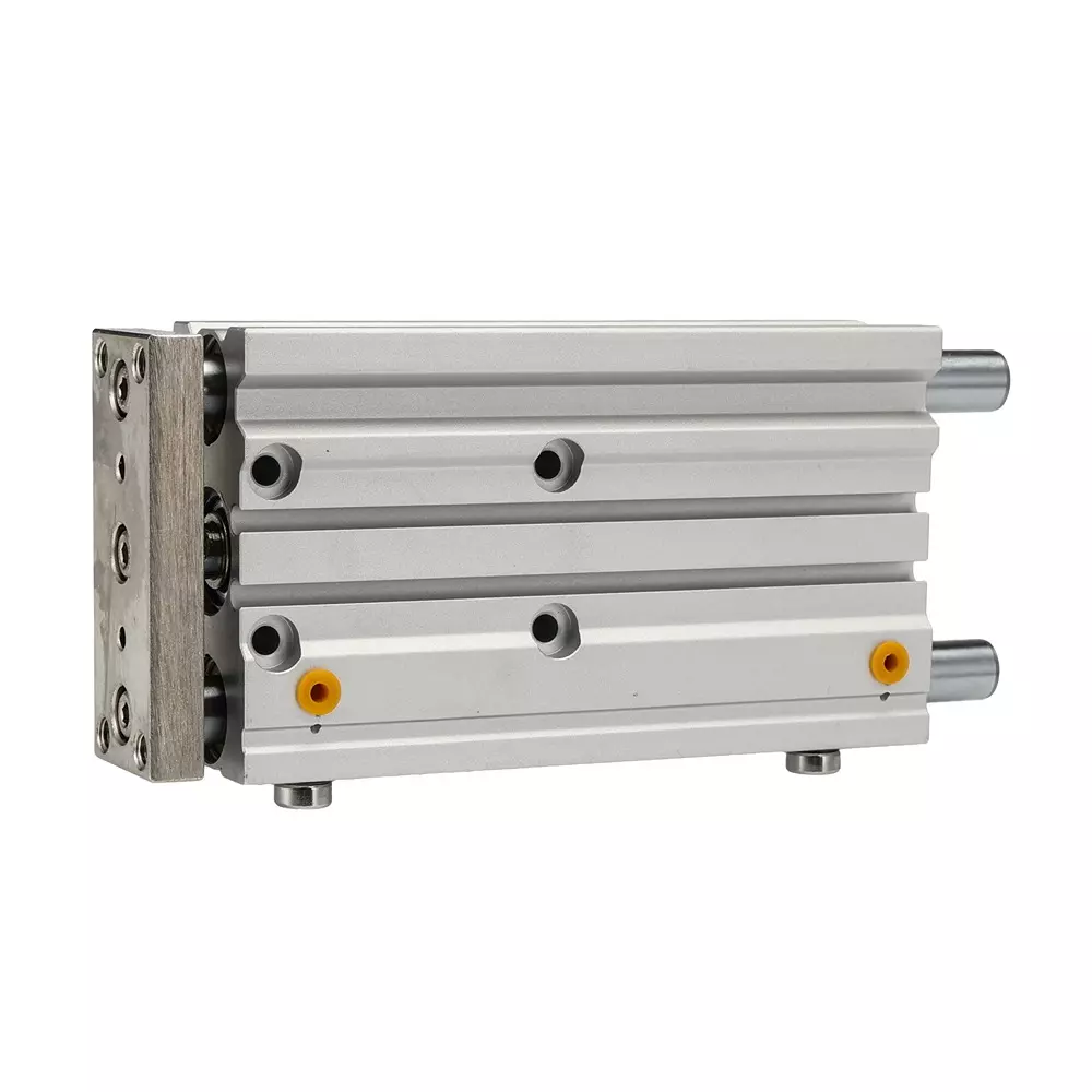 RS PRO Pneumatic Guided Cylinder 40 mm Stroke 10 bar Double Action M5 Connection, 180330