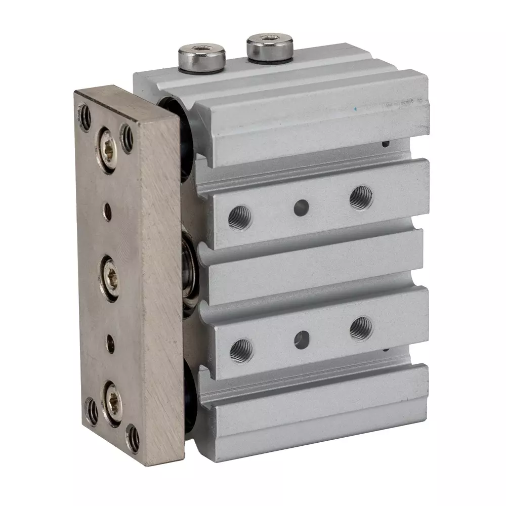RS PRO Pneumatic Guided Cylinder 10 mm Stroke 10 bar Double Action M5 Connection, 180313