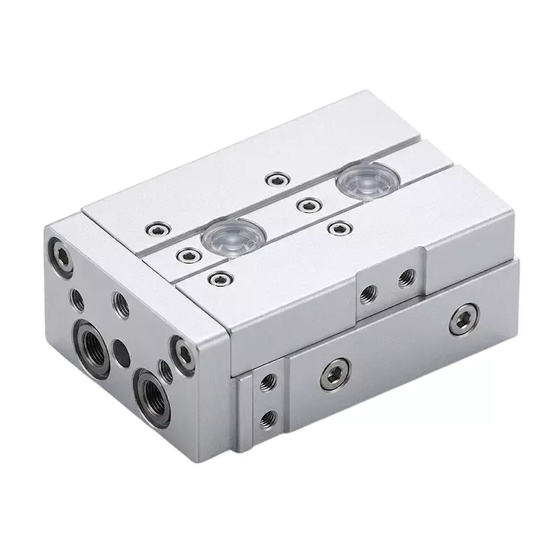 Airtac HLQL Series Precision Slide Cylinder Double Acting Type 20 mm Bore Diameter, 125 mm Stroke and 22-100 psi Operating Pressure