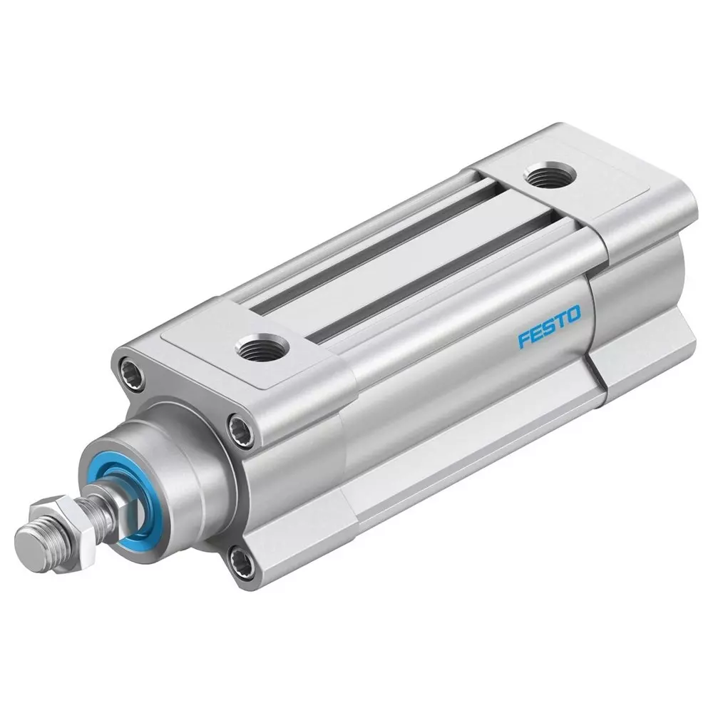 FESTO ISO Cylinder Piston Rod Profile Barrel Design 0.06 Mpa - 1.2 Mpa Operating Pressure, 1376905