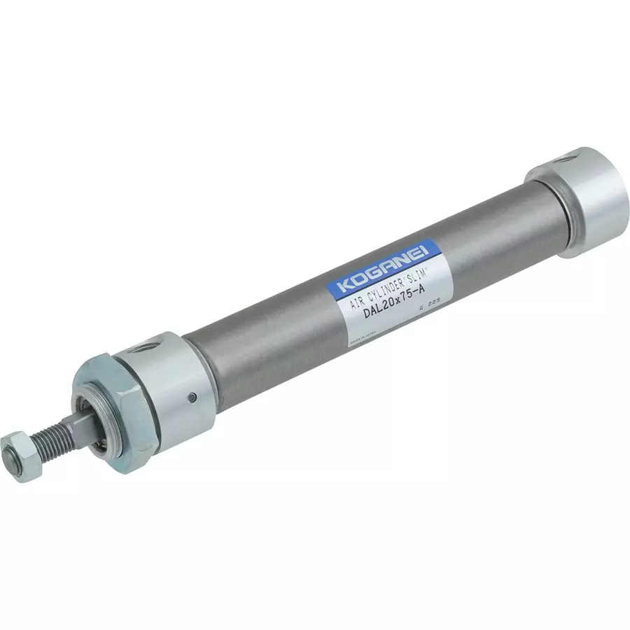 KOGANEI 75 mm Stroke Slim Cylinder Square Rod Double Acting 20 mm Diameter, DAL20X75-A