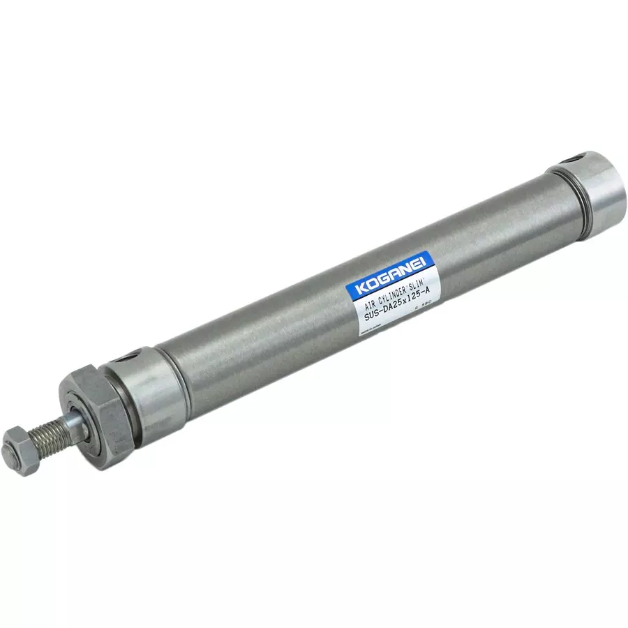 KOGANEI 900 mm Stroke Slim Cylinder Double Acting Sus Specification 20 mm Diameter, SUS-DA20X900-CS4MB2