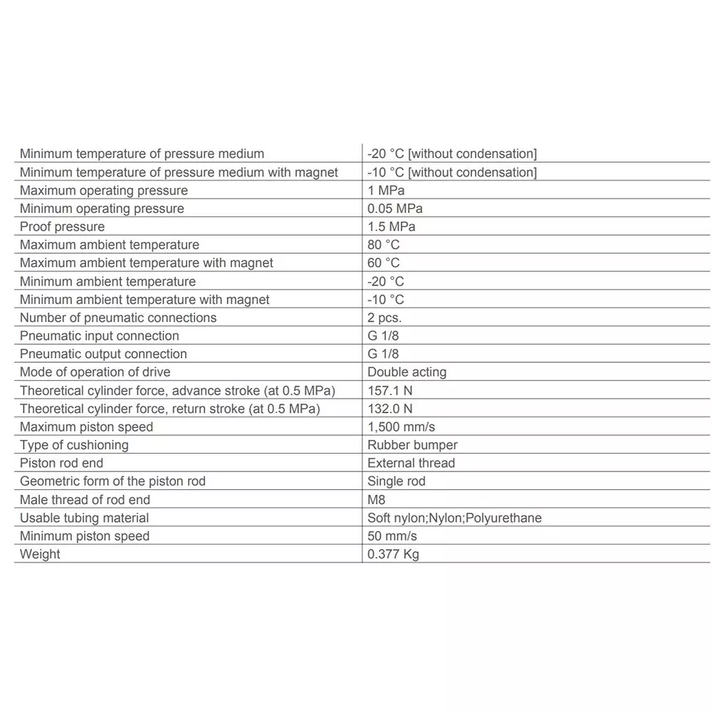 SMC 20 mm Bore 160 mm Stroke Auto Switching Round ISO Cylinder, CD85N20-160-B