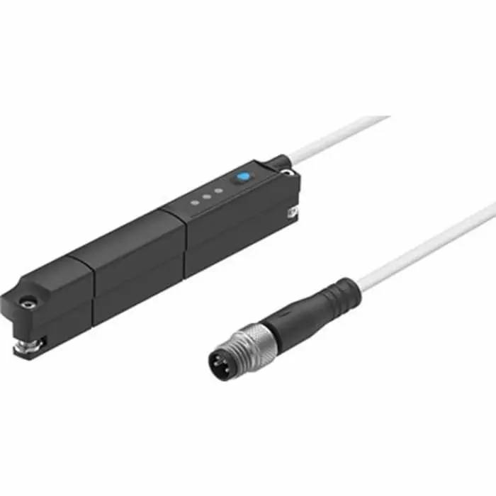 Festo Transmitter Pneumatic Cylinder Sensor, IP65, IP68, 15 - 30 V DC, Manual Operation, SDAT, with LED, SDAT-MHS-M80-1L-SV-E-0.3-M8