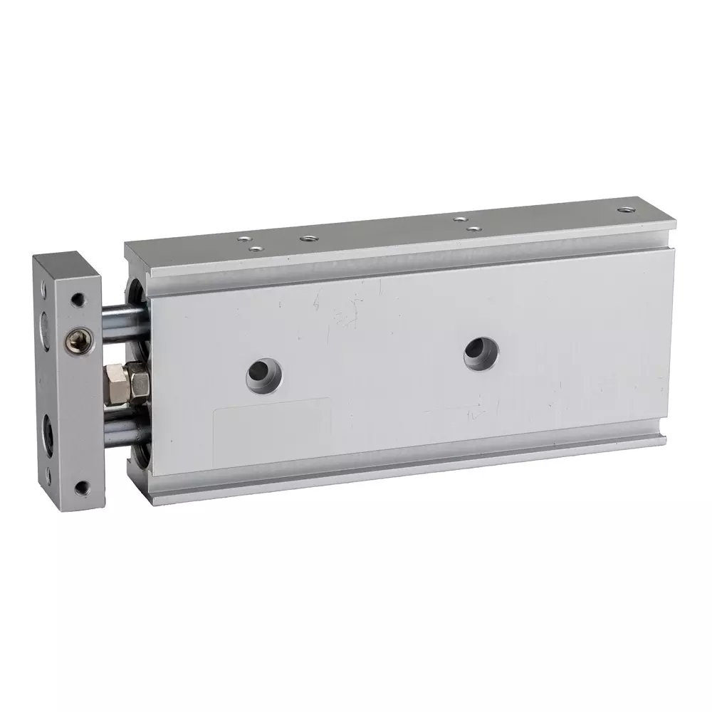 RS PRO Pneumatic Guided Cylinder 100 mm Stroke 10 bar Double Action M5 Connection, 180322