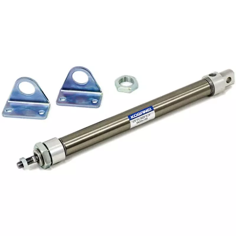 KOGANEI 100 mm Stroke Slim Cylinder, Single Acting Type 20 mm Diameter, SA20X100-1