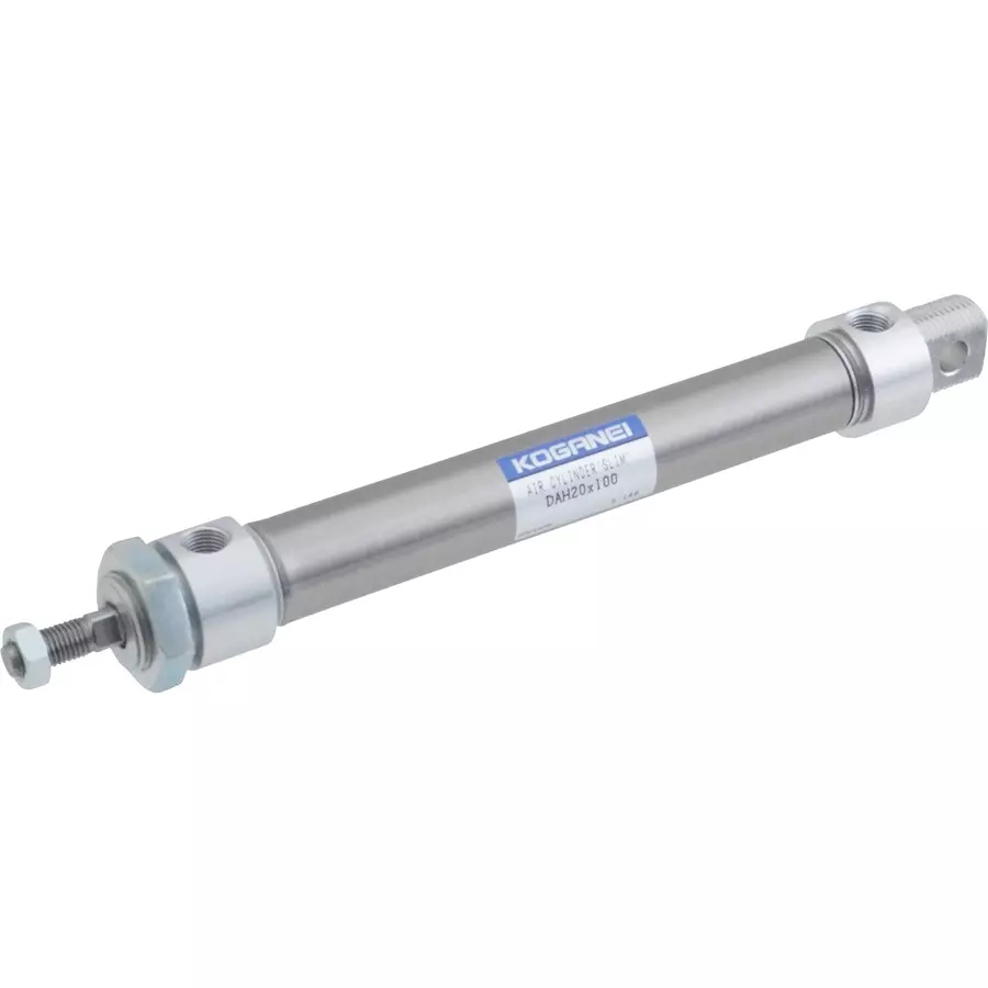 KOGANEI 600 mm Stroke Slim Cylinder Low Hydraulic Double Acting 20 mm Diameter, DAH20X600-1