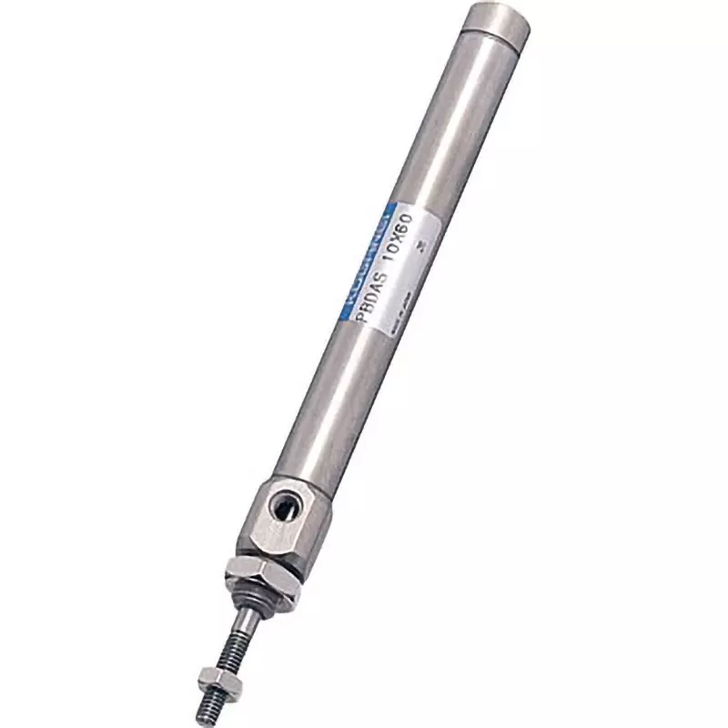 KOGANEI 75 mm Stroke Pen Cylinder Single Acting Push Out Type 6 mm Cylinder Diameter, PBSA6X75-A