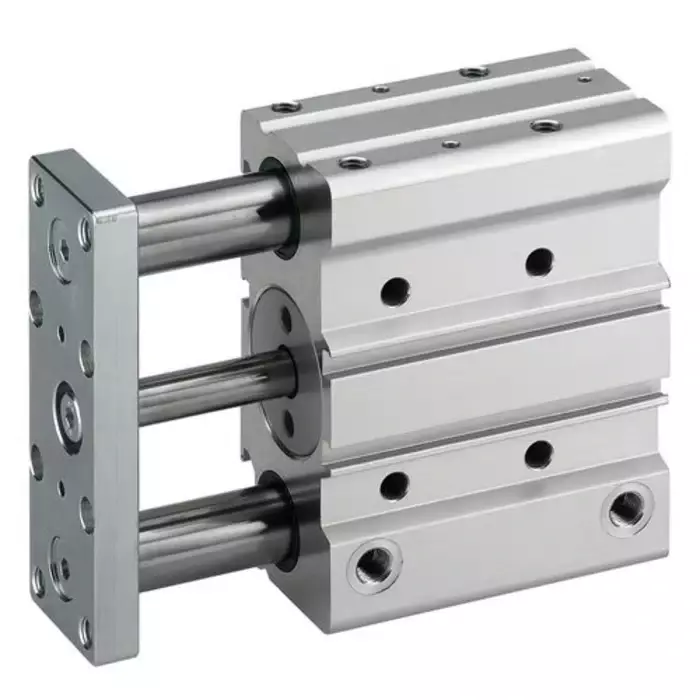 EMERSON Pneumatic Guided Cylinder - 50mm Bore, 200mm Stroke, GPC-BV Series, Double Acting, 822066006