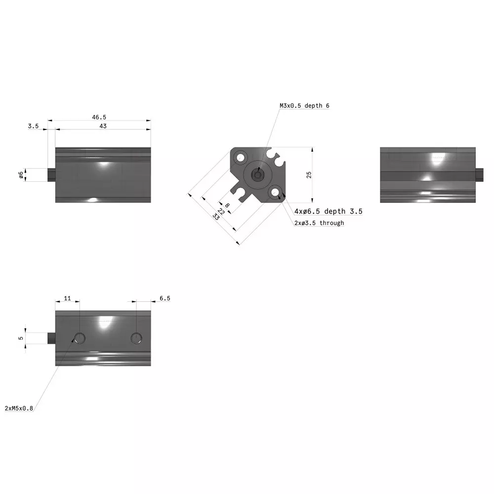 SMC Rc/M 12 mm Bore Size 15 mm Stroke Compact Cylinder, CDQ2B12-15DZ