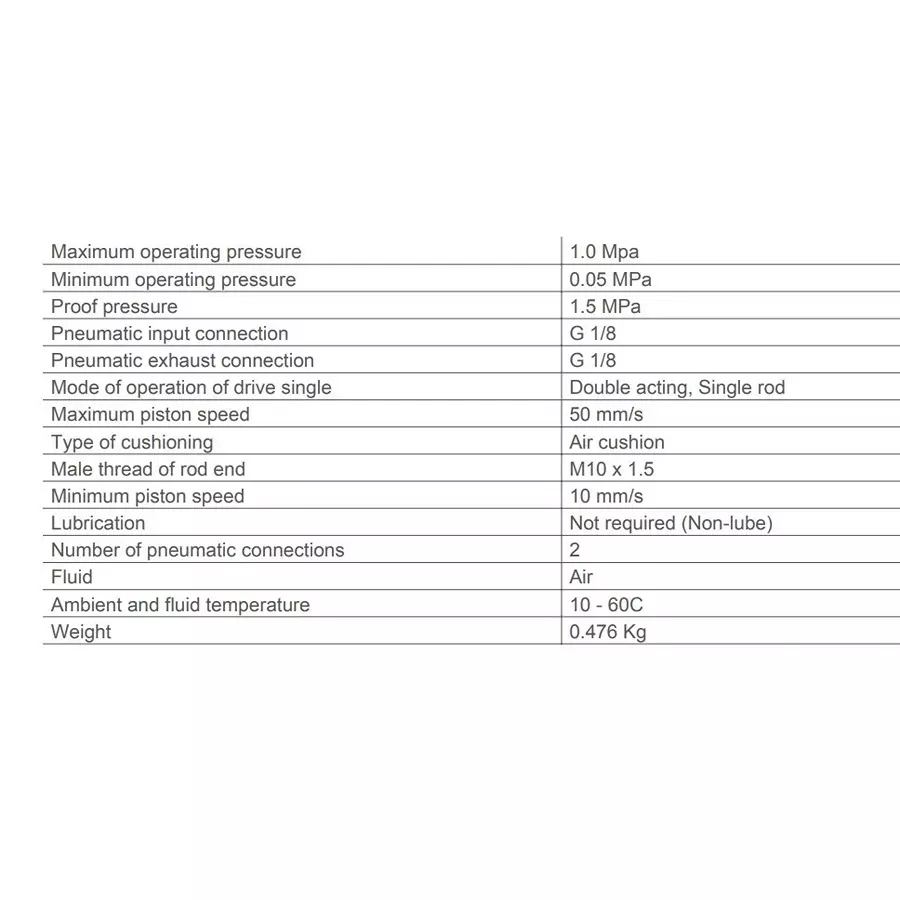 SMC 32 mm Bore 80 mm Stroke Auto Switching Round ISO Cylinder, CD75E32-80-B