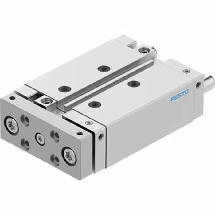 Festo Pneumatic Guided Cylinder DFM 50 mm Stroke, 20 mm, DFM-20-50-B-PPV-A-KF