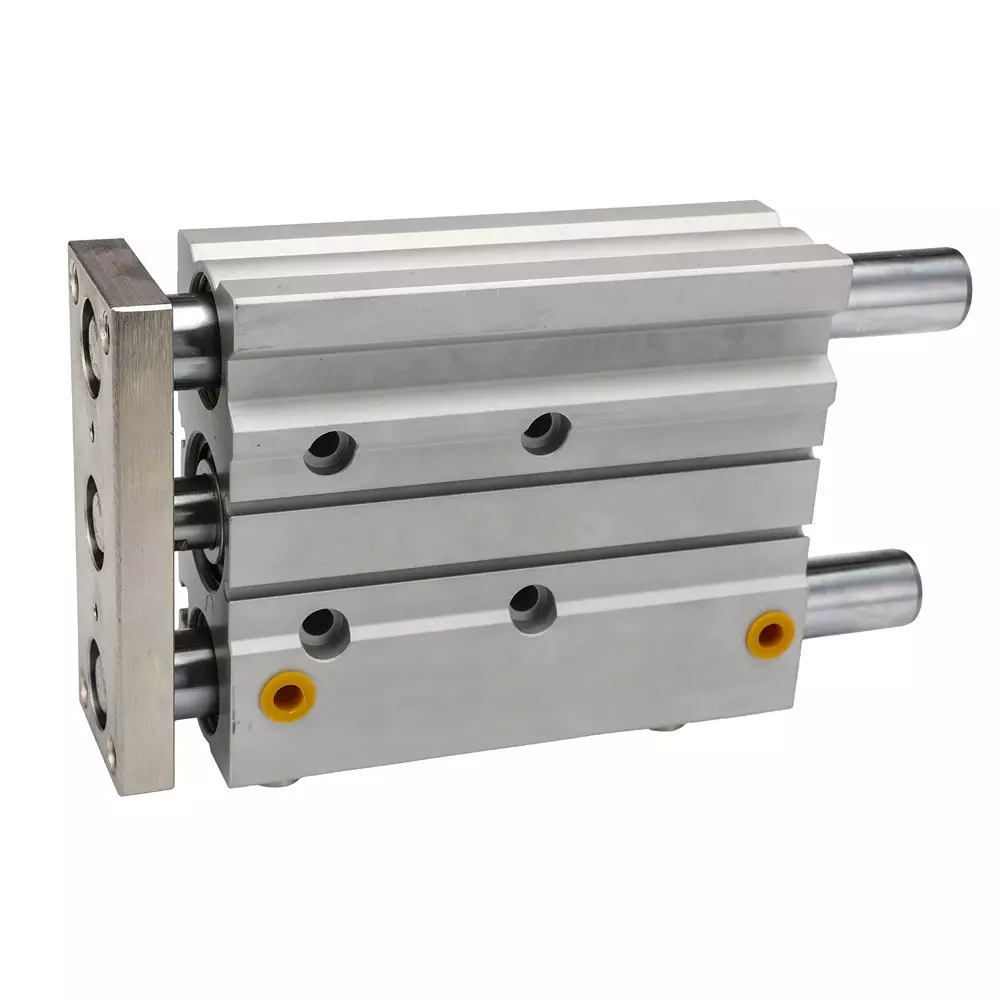 RS PRO Pneumatic Guided Cylinder 80 mm Stroke 10 bar Double Action M5 Connection, 180352