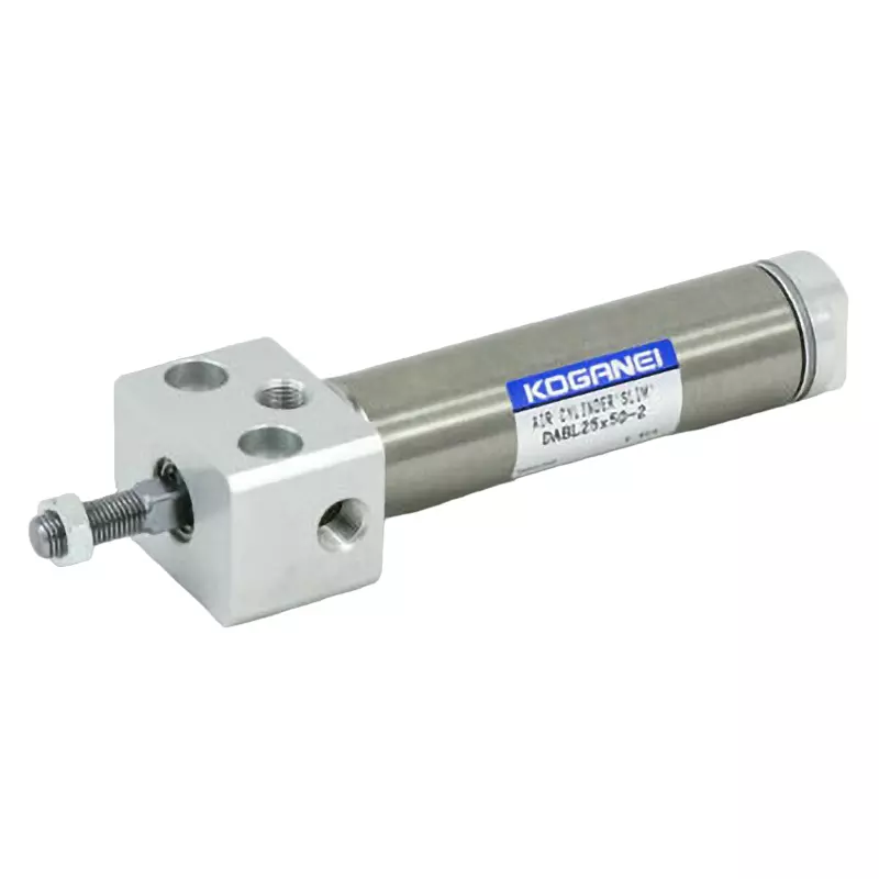 KOGANEI 75 mm Stroke Slim Cylinder Block Double Acting 25 mm Diameter, DABL25X75-2-ZG553A1