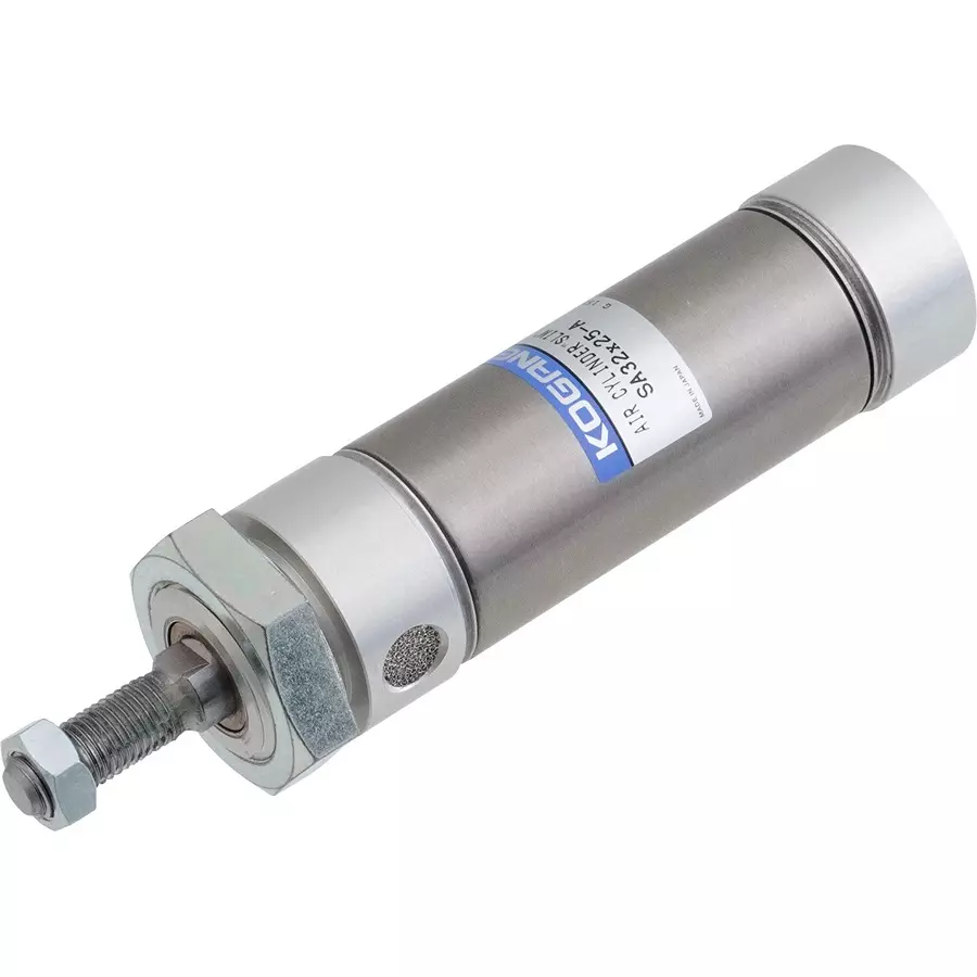 KOGANEI 75 mm Stroke Slim Cylinder, Single Acting Type 32 mm Diameter, SA32X75-Y