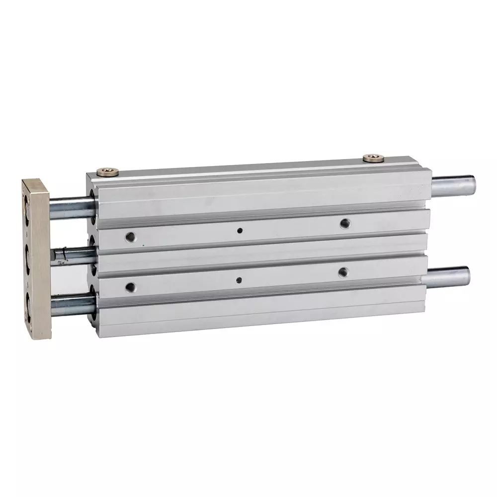 RS PRO Pneumatic Guided Cylinder 150 mm Stroke 10 bar Double Action G 1/8 Connection, 180356