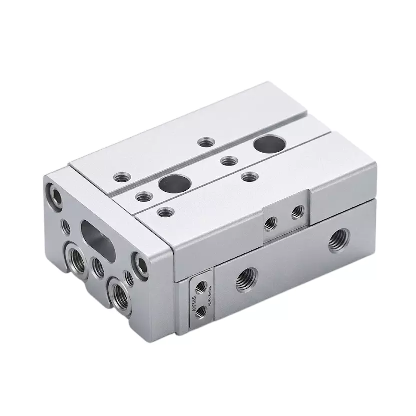 Airtac HLSL Series Precision Slide Cylinder Double Acting Type 12 mm Bore Diameter, 50 mm Stroke and 22-100 psi Operating Pressure