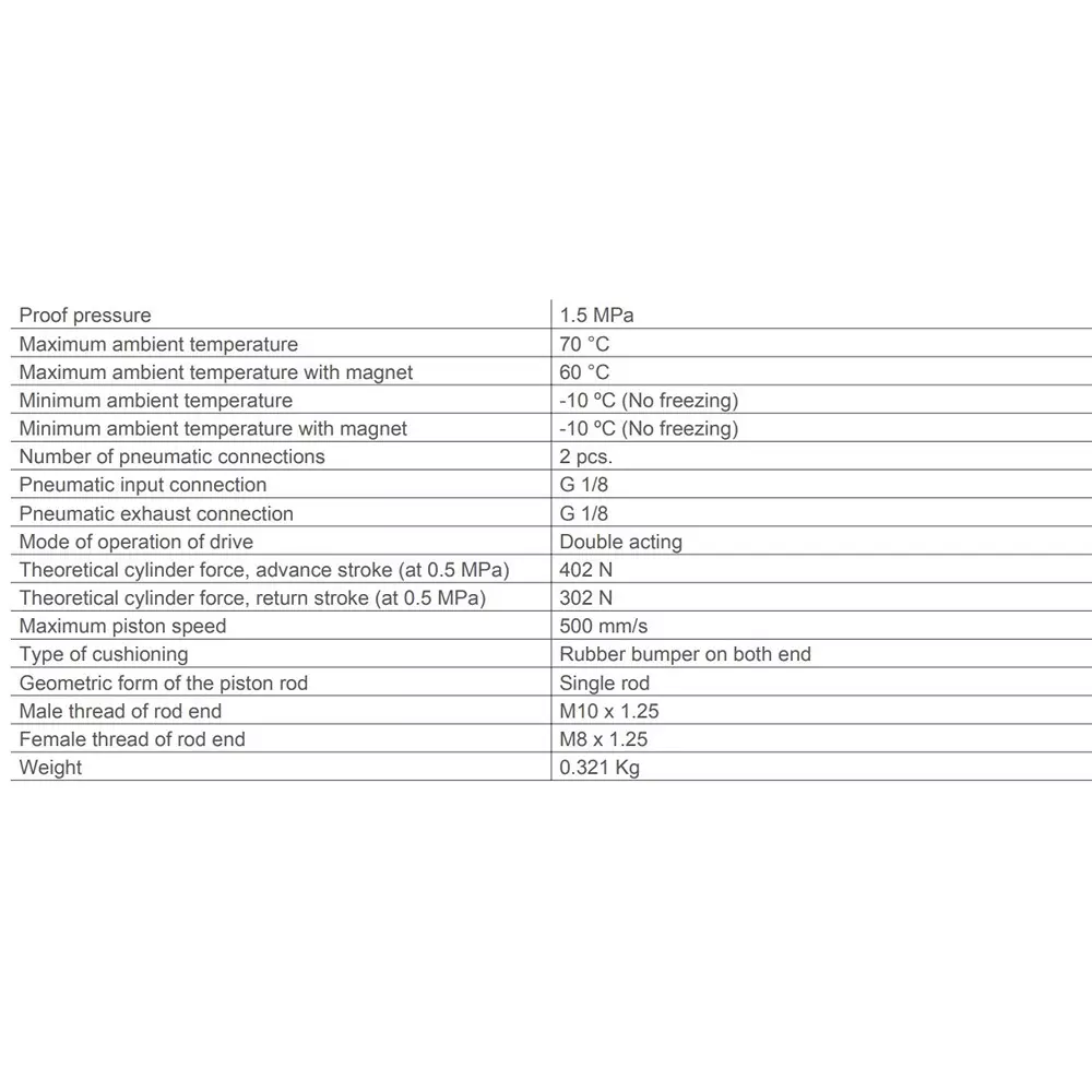 SMC 32 mm Bore Size 20 mm Stroke Auto Switching Compact ISO Cylinder, CD55B32-20M