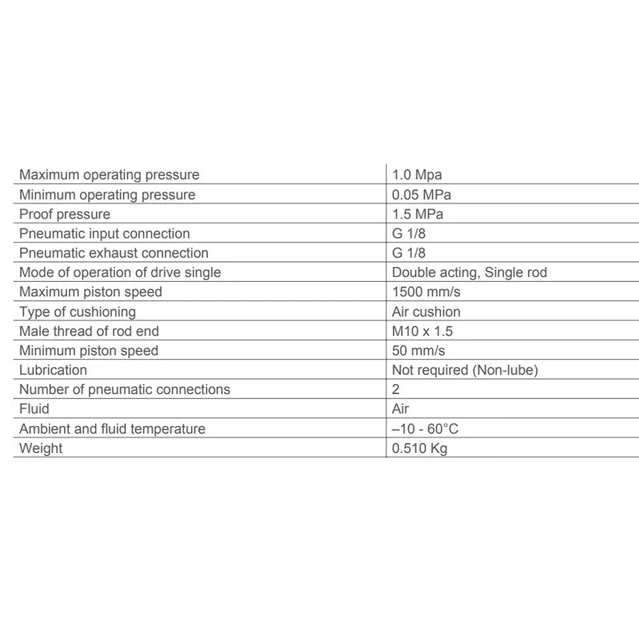 SMC 32 mm Bore 100 mm Stroke Auto Switching Round ISO Cylinder, CD75E32-100-B