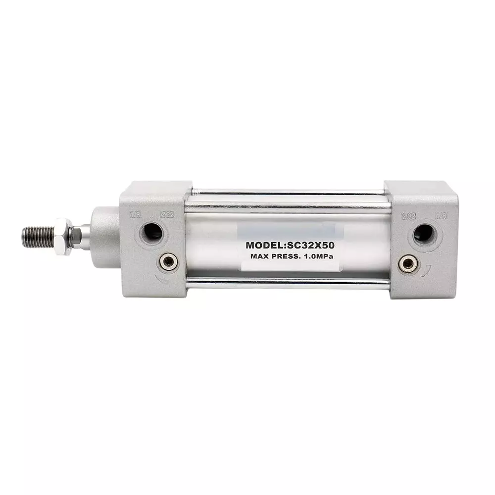 Invento Pneumatic Air Cylinder Double Acting Single Rod 32 mm Bore & 50 mm Stoke Size 1.0 MPa/145 PSI MAx. Pressure, SC 32 X 50