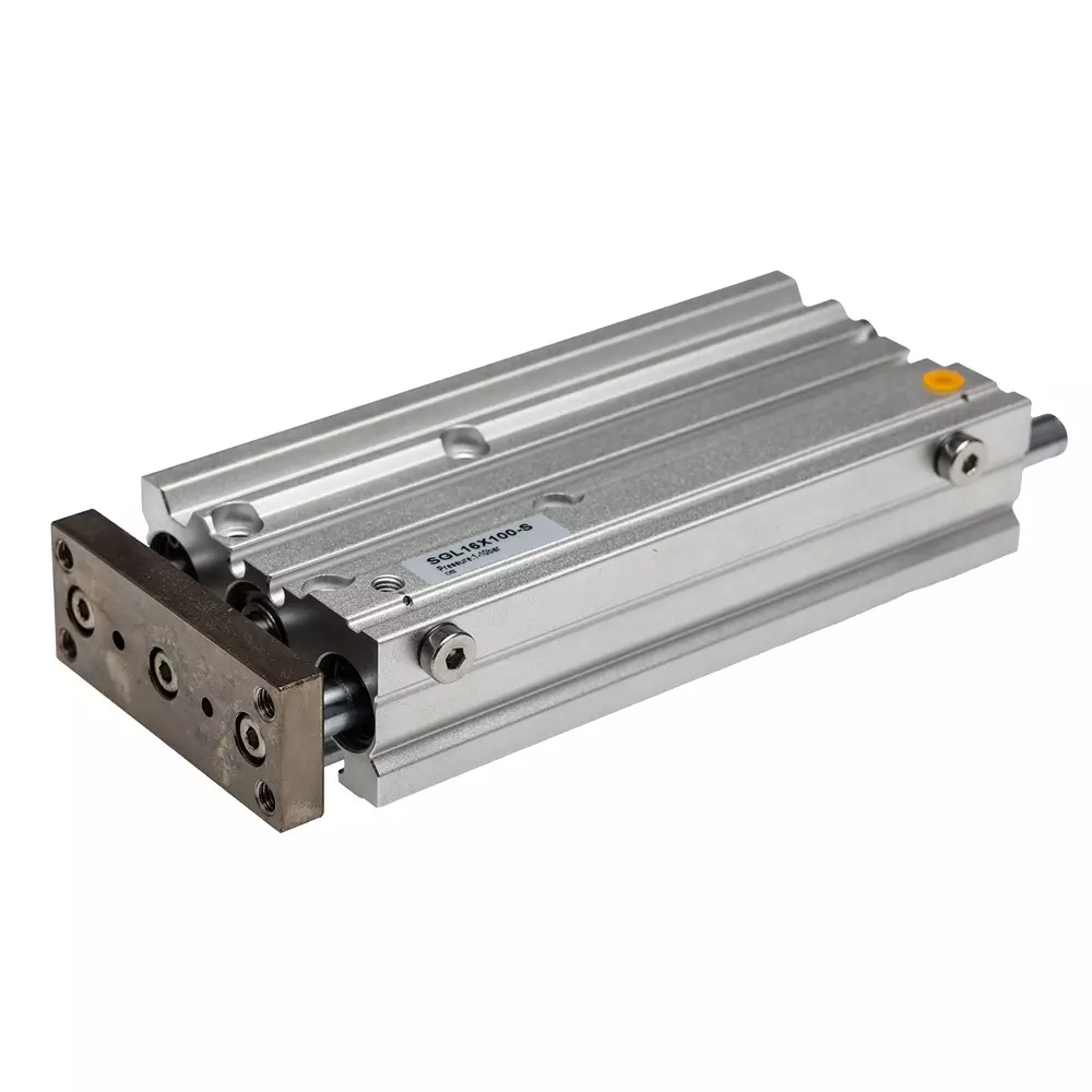 RS PRO Pneumatic Guided Cylinder 100 mm Stroke 10 bar Double Action M5 Connection, 180312