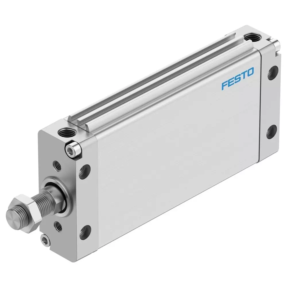 FESTO Flat Cylinder Piston Rod 0.1 Mpa - 1 Mpa Operating Pressure, 161299