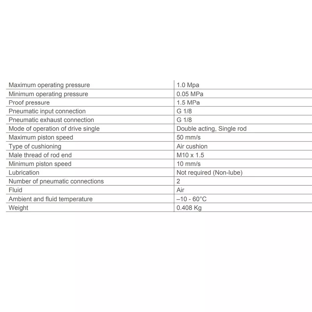 SMC 32 mm Bore 40 mm Stroke Auto Switching Round ISO Cylinder, CD75E32-40-B