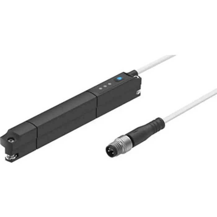 Festo Transmitter Pneumatic Cylinder Sensor, IP65, IP68, 15 - 30 V DC, Manual Operation, SDAT, with LED, SDAT-MHS-M100-1L-SV-E-0.3-M8